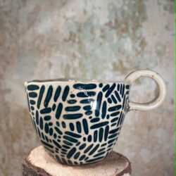 Streifenmuster Tasse